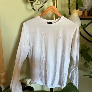 Diesel White Long-Sleeve Crewneck Shirt